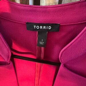 Torrid Fuchsia Blazer